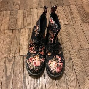 Black Floral Doc Martens (US11/UK9)